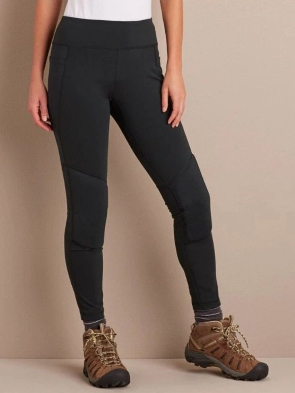 NEW Duluth Trading Co NoGA Leggings Womens‎ XL Black Knee Pad High Rise Pockets